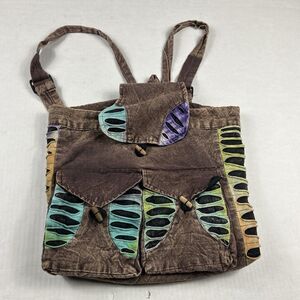 Kathmandu Imports Boho Patchwork Backpack Multicolor Ethnic Festival Bag